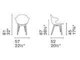 Calligaris SAINT TROPEZ/カリガリス サントロペWood Frame (2脚セット)
