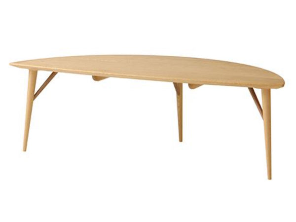 White Wood リーフリビングテーブル
